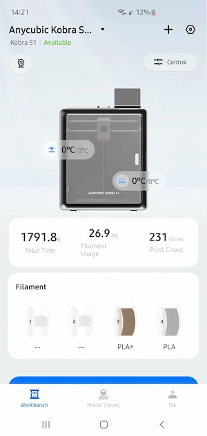 Imprimantă 3D Anycubic Kobra S1 Combo 1 an Garanție, Stare Perfectă + Cadouri