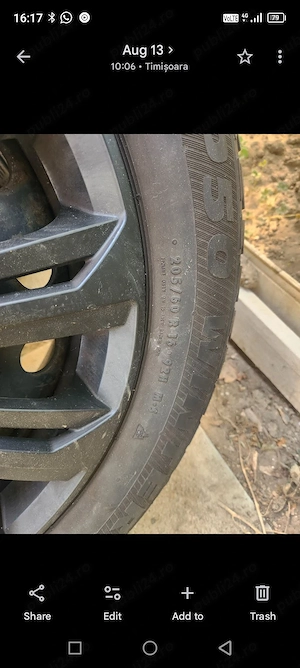 Roti Opel Chevrolet 205 60 16 cauciucuri jante și capace complete