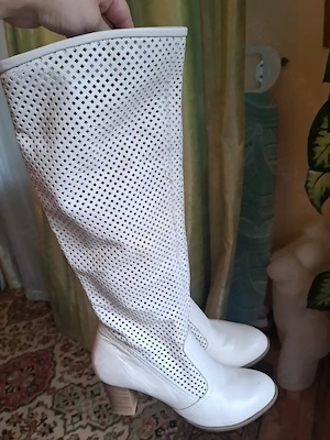 Superbe cizme damă din piele naturală Handmade,  Vera Pelle (38 38,5)
