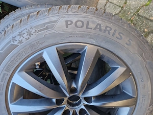 4 roți iarnă originale VW Tiguan R17 5x112 ET43 – Barum Polaris 5 - imagine 3