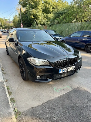 BMW F10 520d Pachet M, Navigatie, Lumini Ambientale, km reali, incalzire scaune, piele, faruri led - imagine 3