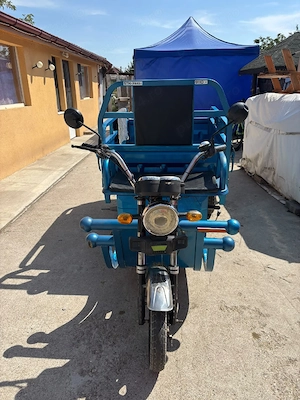 tricicleta ii numai bună pentru agricultură 750 kg masa care poți sa pui pe ea dar merge si 1000 kg - imagine 3