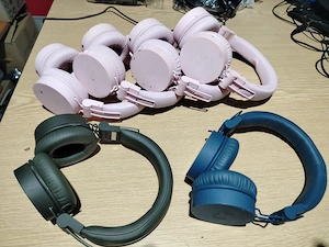 Lot   Set 6 perechi căști audio fără fir (Bluetooth)   Roz, Albastru, Verde