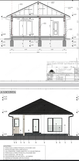 Pachet Complet Construcție: Teren Intravilan 385mp + Proiect Casă Parter 93mp Utili + Fier Fundație  - imagine 3
