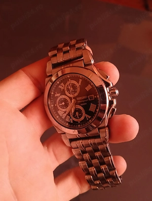 Ceas Seiko Chronograph Alarma SNA525 (Calibru 7T62)   Cristal Safir