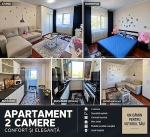 Apartament 2 camere – Dacia, Iași | Renovat complet