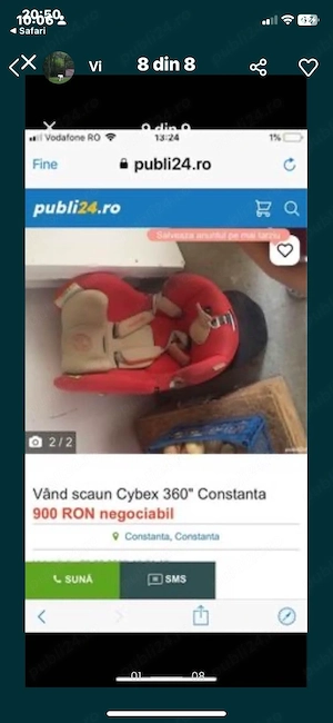 Scaun mașină Cybex Sirona cu izofix 