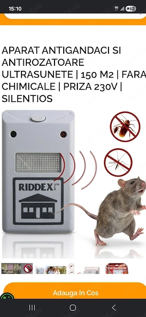 Aparat ultrascurte pentru rozatoare si insecte