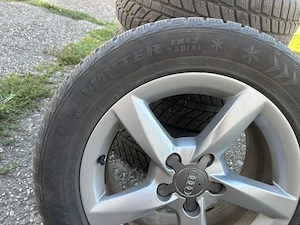 Set Jante aliaj Audi R16 cu anvelope iarnă 225/55 R16 - imagine 2