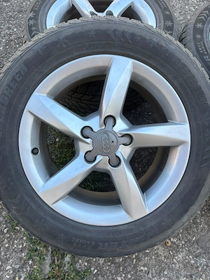 Set Jante aliaj Audi R16 cu anvelope iarnă 225/55 R16 - imagine 5