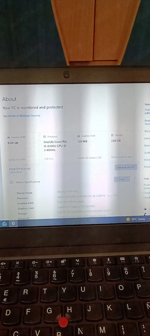 Laptop Lenovo x270 i5 6300u 8g ram - imagine 3