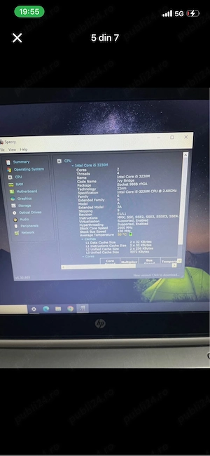 Laptop HP   Intel i5   16 GB RAM   500 GB   Ideal Școală, Office, Filme