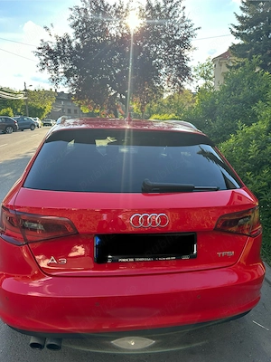 Audi A3 roșu sportback - imagine 5