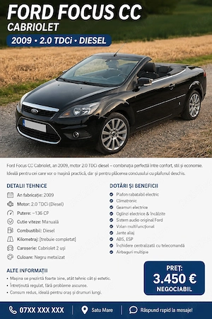 Ford Focus Cabrio -2.0TDCI