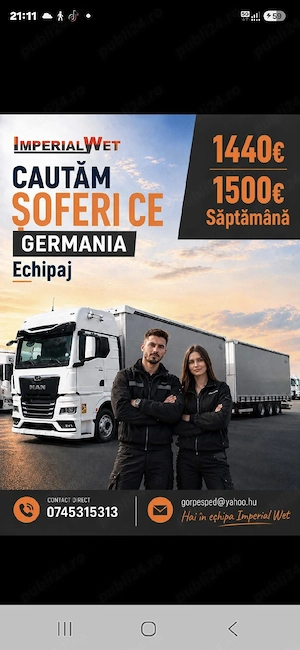 Angajam soferi C-E 