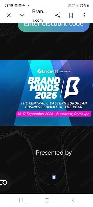 Bilet Brand Minds 16 - 17 septembrie Romexpo