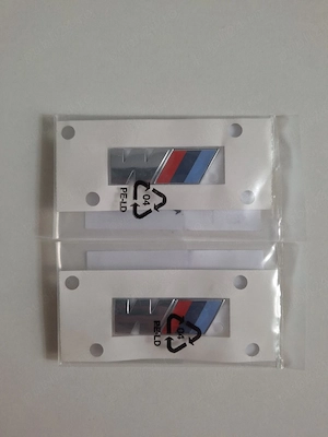 Set 2 embleme BMW OEM portbagaj originale