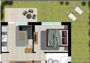 Apartament 2 camera cu curte  - imagine 4