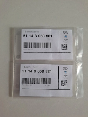 Set 2 embleme BMW OEM portbagaj originale - imagine 3
