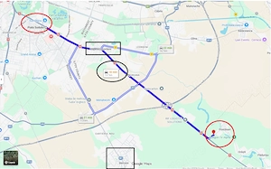 Vand Teren intravilan 2500 mp, 27 e mp, 15 km de Bucuresti( Sun Plazza), 9.9 m deschidere