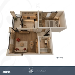 Apartament 2 camere cu balcon. Pret Negociabil