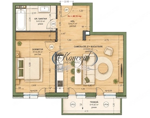 Apartament 2 camere in Terra Gardens, Cluj-Napoca - imagine 3
