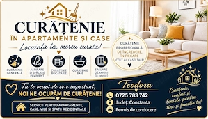 Ofer servicii de curățenie 