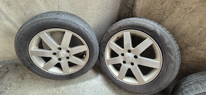 Set Jante Aliaj 16" 5x110 Opel / Saab + Anvelope Vară 205/55 R16 DOT 2022 - imagine 5
