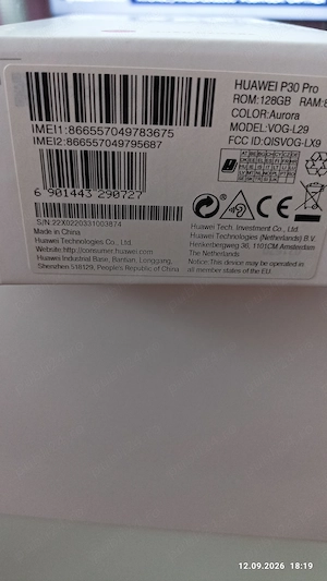 Huawei P30 Pro 8GB RAM   128GB Aurora Blue   NEFOLOSIT   cutie + husă