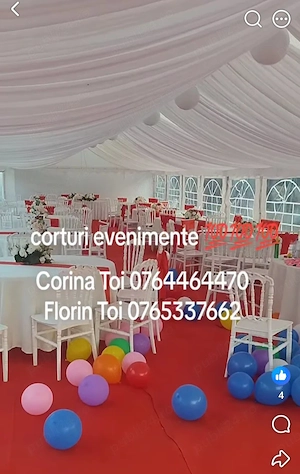 Închiriez cort pentru evenimente mai multe detalii la telefon 