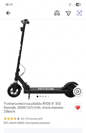 Trotineta electrica 