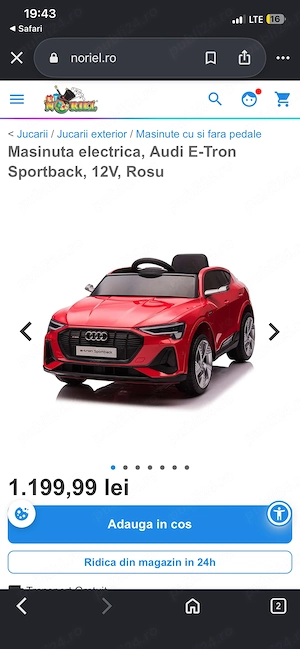 Mașinuța electrică Audi