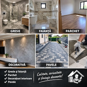 Execut lucrari de finisaje interioare-exterioare 