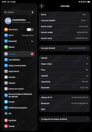 Apple iPad a16