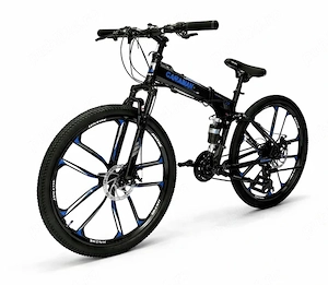  Bicicletă Caraiman, pliabilă, roți 26 inch, cu dublă suspensie, frâne pe disc
