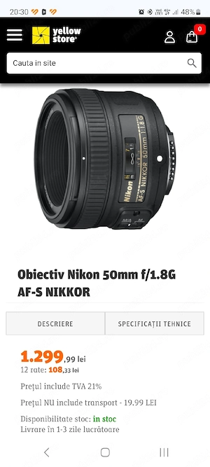 Vând cameră foto Nikon
