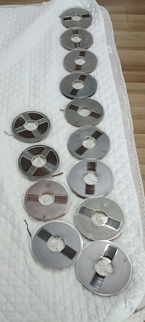 Benzi de magnetofon inregistrate ( 13 buc)