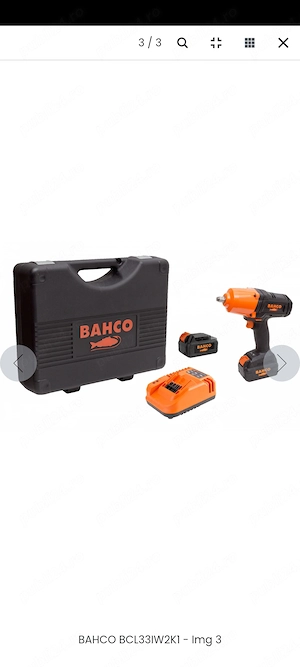 Pistol Impact Electric Bahco BCL33IW2K1 (1000 Nm, 18V, 2x Baterii 5.0Ah) - imagine 2