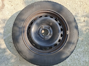 Vind 4 jante tabla Renault Megan 3 cu anvelope de iarna