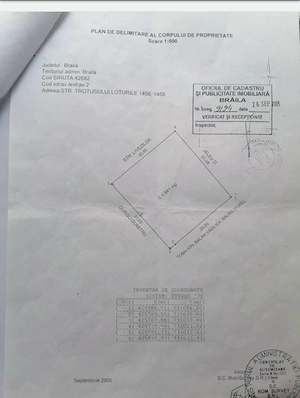 P.F. Vând teren intravilan in Brăila str. Livezilor nr 7  - imagine 3