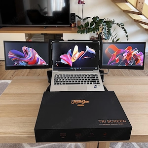 Monitoare Portabile TeamGee P2 S 12.6  Full HD cu suport reglabil pentru Laptop sau Desktop