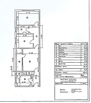 Vand Apartament 3 Camere Confort 1 ZONA Vest ETAJ 2 4 - imagine 5