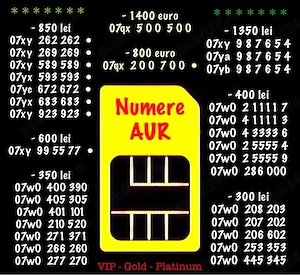 Numar Telefon Gold Aur Premium * Numere Vip Orange