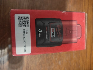 Acumulator   Baterie Milwaukee M12B3 M12 12V 3.0 Ah Li-ion   Original