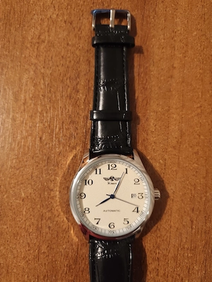 Ceas barbatesc de mana Winner Clasic Retro Fashion Mecanic Automatic Vintage Casual Elegant Negru Al