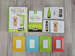 Set educativ Montessori de la Headu   Flashcards Tactile   Carduri senzoriale