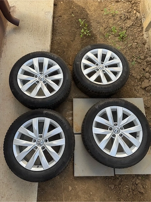 Jante OE VW, Iarna, 215/55/17 Continental dot 2024, PASSAT B8, ARTEON - imagine 4