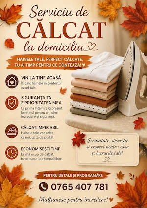 Calc la mine sau la tine:)