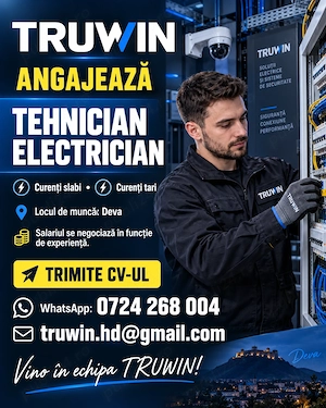 Angajam Tehnician-Electrician