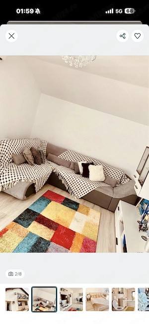 Apartament 2 camere complet mobilat  - imagine 2